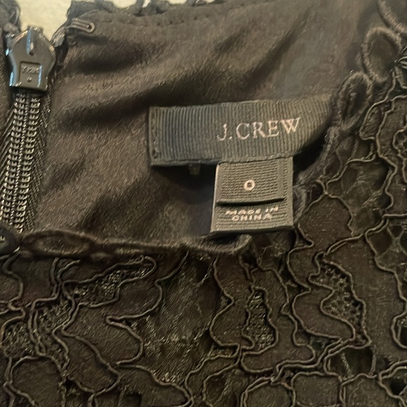 J. Crew black lace long sleeve dress like new - Picture 3 of 3